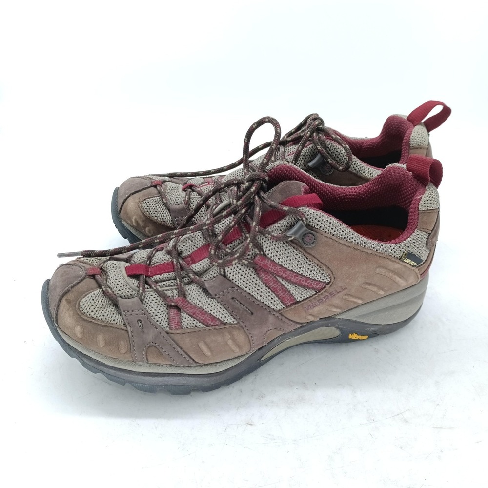 Merrell Brown and Burgundy Women's Trail Athletic Shoes